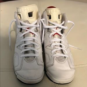 Jordan Kids Sneakers White and Red